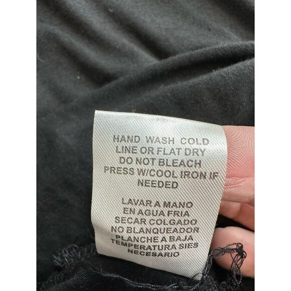 LeShop Maxi Striped Top Solid Skirt Black/White L Stretchy Waist Sleeveless Crew - Picture 11 of 12